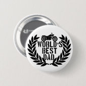 World's Best Dad  Ronde Button 5,7 Cm (Voorkant /achterkant)