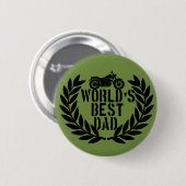 World's Best Dad  Ronde Button 5,7 Cm (Voorkant /achterkant)