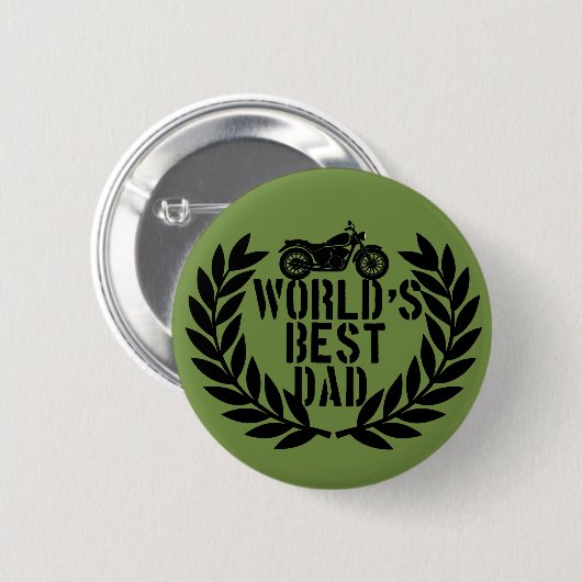 World's Best Dad Ronde Button 5,7 Cm (Voorkant /achterkant)