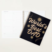 World's Best Dad  Simple Typography Fathers Planner (Display)