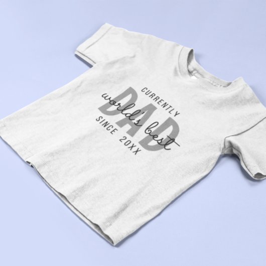 Worlds Best Dad Since 20XX Simple Dads T-Shirt