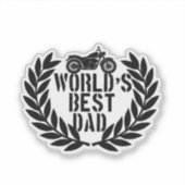 World's Best Dad Sticker (Voorkant)