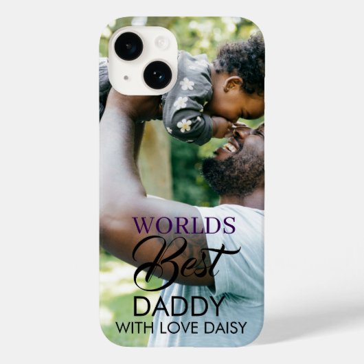 Worlds Best Daddy | Foto Hoesje-Mate iPhone Case-Mate iPhone Case (Achterkant)