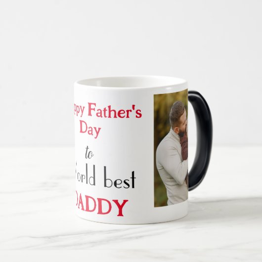 World's best daddy magische mok (Voorkant rechts)