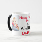 World's best daddy magische mok (Voorkant links)