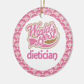 World's Best Dietician Gift Ornament (Links)
