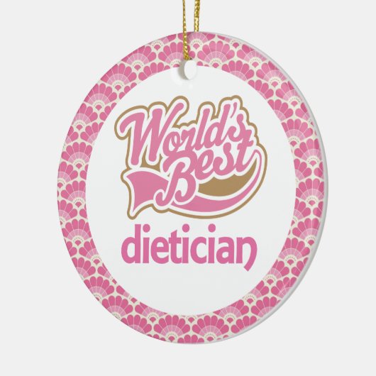 World's Best Dietician Gift Ornament (Links)