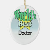World's best Doctor Keramisch Ornament (Rechts)