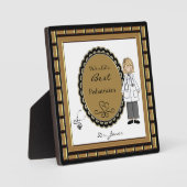 World's Best Doctor Vrouw Plaque Fotoplaat (Voorkant)
