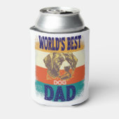 world's best dog dad blikjeskoeler (Blikje Achterkant)