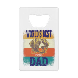 world's best dog dad creditkaart flessenopener