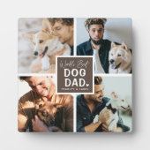 'Worlds Best Dog Dad' Foto Collage Plaque Fotoplaat (Voorkant)