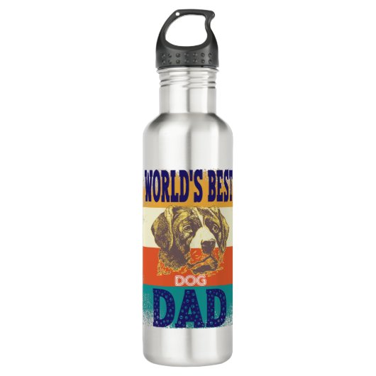 world's best dog dad waterfles  (Voorkant)