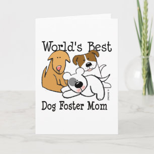 World's Best Dog Foster Mom Kaart