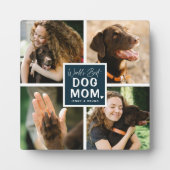 'Worlds Best Dog Mam' Foto Collage Plaque Fotoplaat (Voorkant)