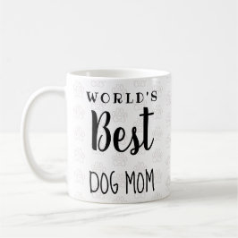 World's Best Dog Mom (aangepaste tekst, voeg jouw  Koffiemok