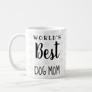 World's Best Dog Mom (aangepaste tekst, voeg jouw  Koffiemok