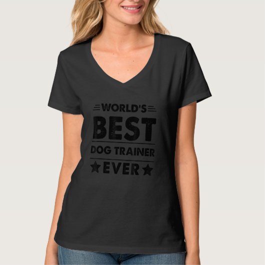 World's Best Dog Trainer Ever T-shirt (Voorkant)