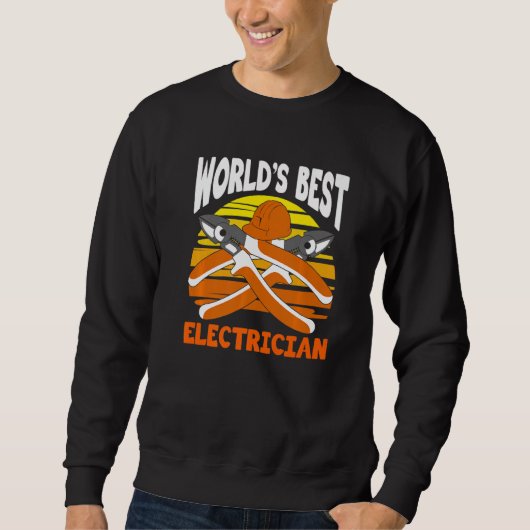 World's Best Electrician for Electrician Electric  Trui (Voorkant)