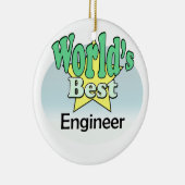 World's best Engineer Keramisch Ornament (Rechts)