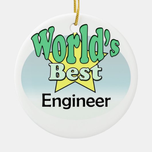 World's best Engineer Keramisch Ornament (Voorkant)