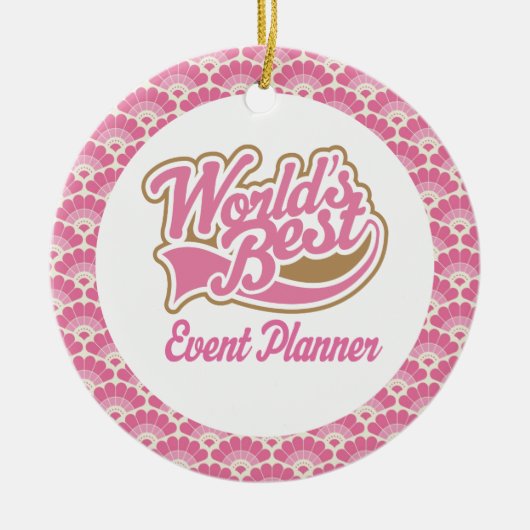 World's Best Event Planner Gift Ornament (Voorkant)