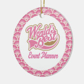 World's Best Event Planner Gift Ornament (Links)