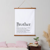 World's Best Ever Brother Definition Hangend Wandkleed (Slaapkamer)