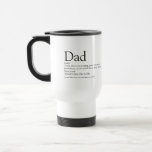 World's Best Ever Dad Daddy Father Definition Fun Reisbeker<br><div class="desc">Personaliseert for your special dad,  daddy or father to create a unigift for Father's day,  birthdays,  Christmas or any day you want to show how much he means to you. A perfect way to show him how amazing he is every day. Designed by Thisisnotme©</div>