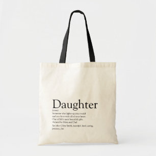 World's Best Ever Daughter Definition Tote Bag