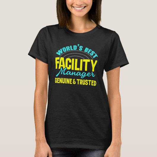 World's Best Facility Manager Job Maintenance Empl T-shirt (Voorkant)