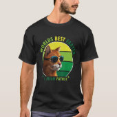 World's Best Farter I Mean Father Amusing Cat Dad  T-shirt (Voorkant)
