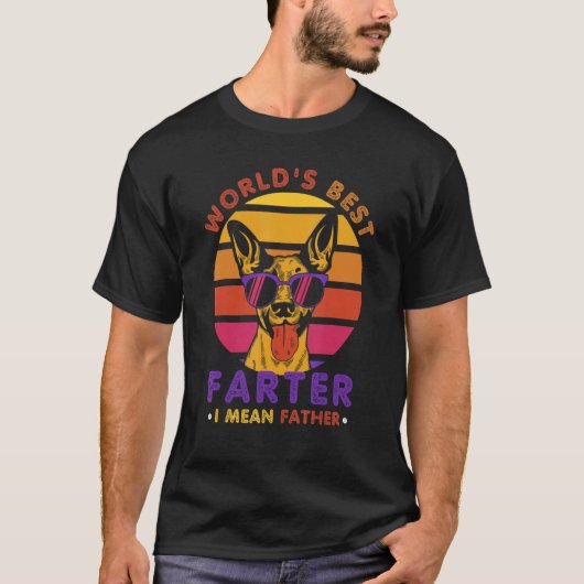 World's Best Farter I Mean Father Dog Dad T-shirt (Voorkant)