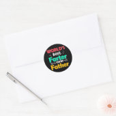 World's Best Farter I Mean Father Father's Day Ronde Sticker (Envelop)
