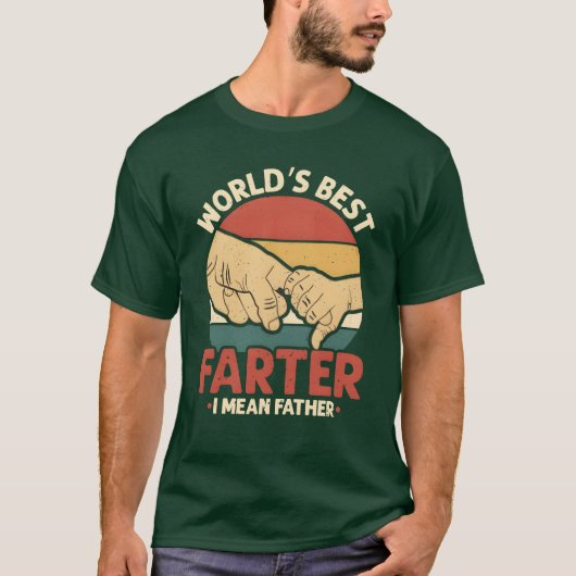  Worlds Best Farter Ik bedoel vader grappig T-shirt (Voorkant)