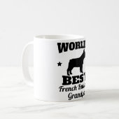 Worlds Best French Bulldog Grandpa Koffiemok (Voorkant links)