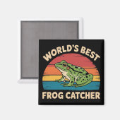 World's Best Frog Catcher Funny Meme Sarcastic Magneet (Voorkant / Achterkant)