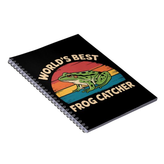 World's Best Frog Catcher Funny Meme Sarcastic Notitieboek (Rechterzijde)