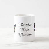 'World's Best Glamma' Butterflies Coffee Mok (Center)