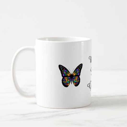 'World's Best Glamma' Butterflies Coffee Mok (Links)