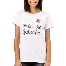 Worlds Best Godmoeder Dames T-shirt
