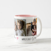 "Worlds Best Grandma" Fotokoffie Mok Gift  (Voorkant rechts)
