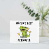 Worlds Best Grandma, Granny, Grandmother Briefkaart (Staand voorkant)