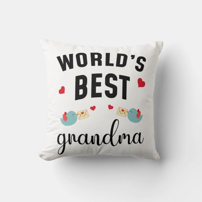 World's Best Grandma Kussen (Voorkant)