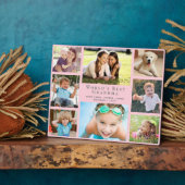 World's Best Grandma Photo Collage Pink Fotoplaat (Zijkant)