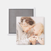 World's Best Grandma Since 20XX Simple Chic Photo Magneet (Voorkant / Achterkant)