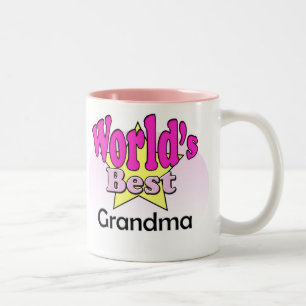 World's Best Grandma Tweekleurige Koffiemok