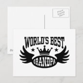 World's Best Grandpa Briefkaart (Voorkant / Achterkant)