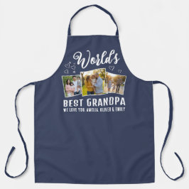 World's Best Grandpa Custom 3 Photo Collage Schort