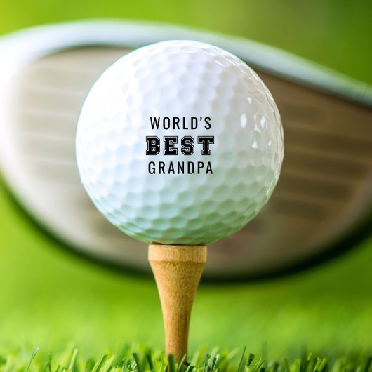 World's Best Grandpa Golfballen